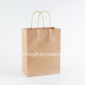 Wholesale Cheap Recycle Brown Kraft Paper Carrier Bags with Twisted Handle